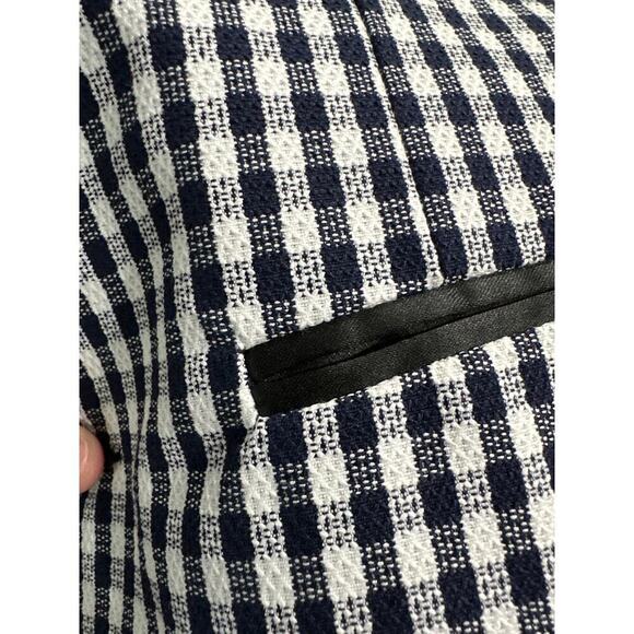 🔥FLASH SALE🔥 tagliatore kids vest checkered print navy and white size 8 boys - Picture 11 of 11